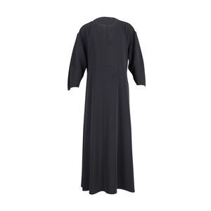 Toteme Quarter-Sleeve Maxi Dress in Black Polyester